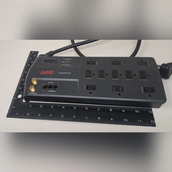 APC Power Surge Arrest 11 Outlets Tele + Coaxial 3020J Surge P11VT3 Electronics - Picture 3 of 5